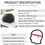 Thumbnail: Helmet KY-Z003 large Bicycle helmet with led light