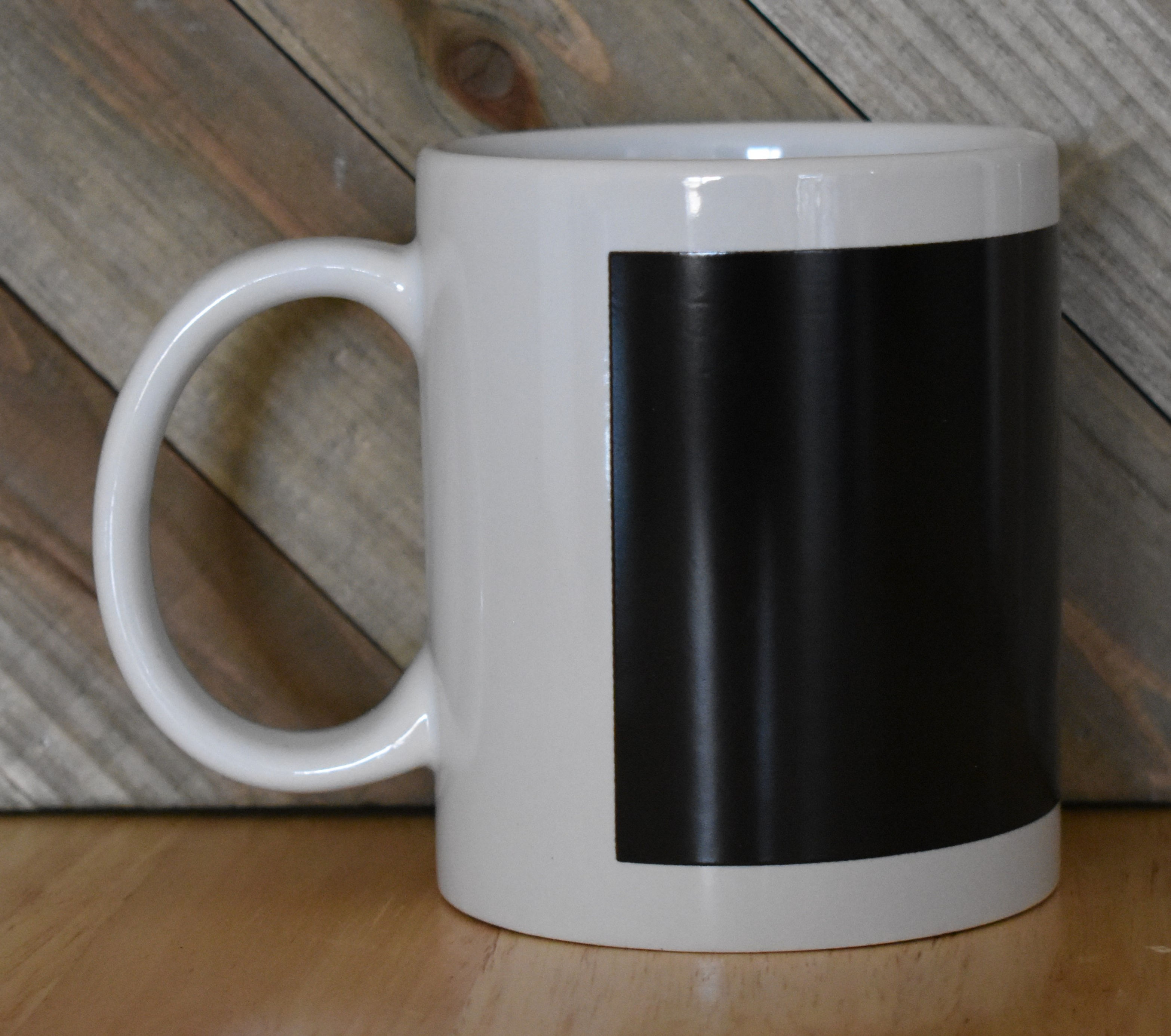 White mug color changing patch