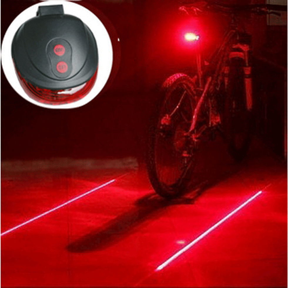 Thumbnail: Red laser bike rear light