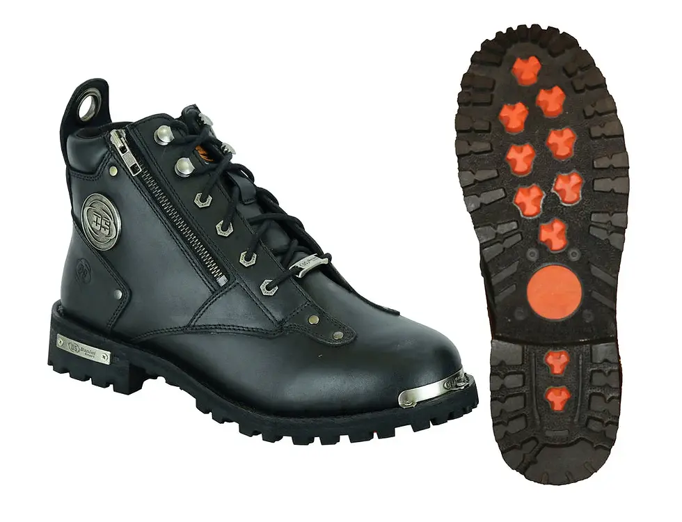 Thumbnail: Men's 6 Side Zipper Plain Toe Boot