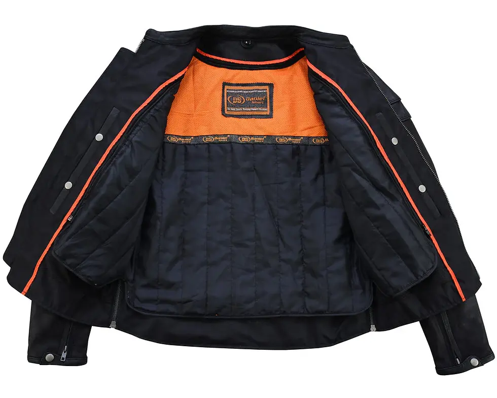 Thumbnail: medium Men's Leather Motorcycle Jacket