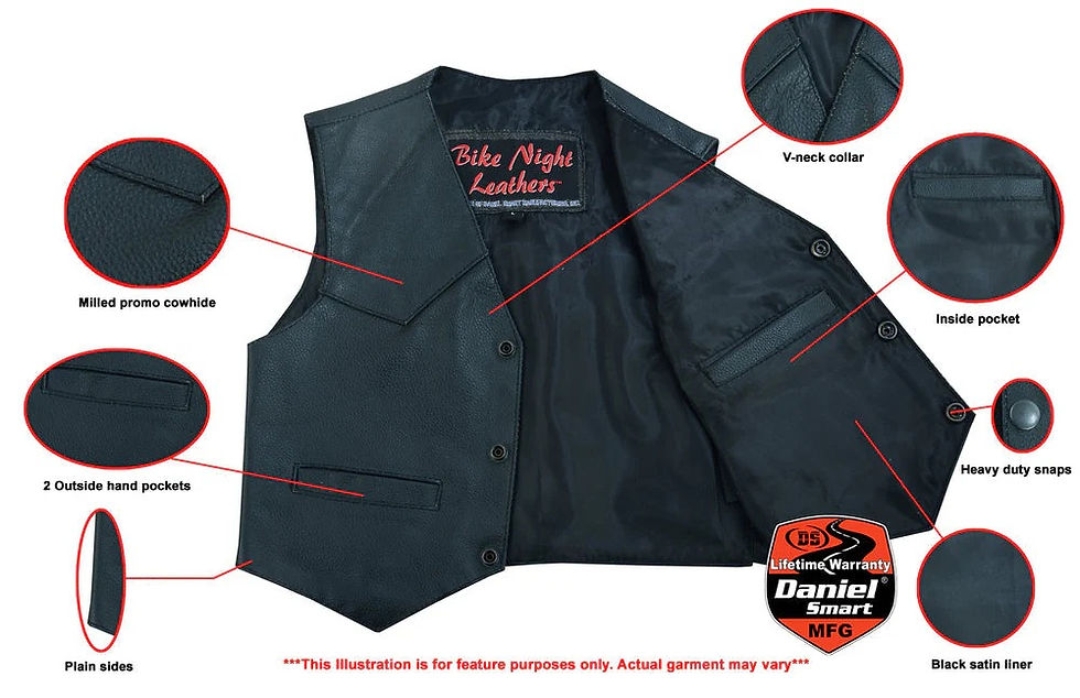 Thumbnail: DS1744 Toddler Traditional Style Plain Side Vest