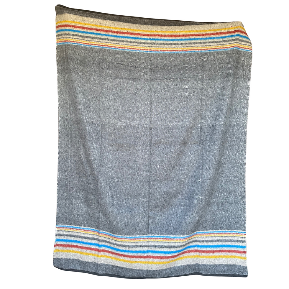 Thumbnail: Brushed Striped Wool Blanket