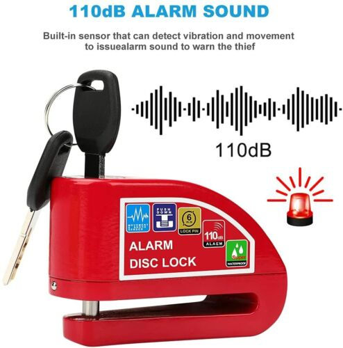 Anti-theft Alarm Brake Rotor Disc Lock