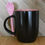 Thumbnail: Black Color Changing Mug with Inner Color Matching Spoon