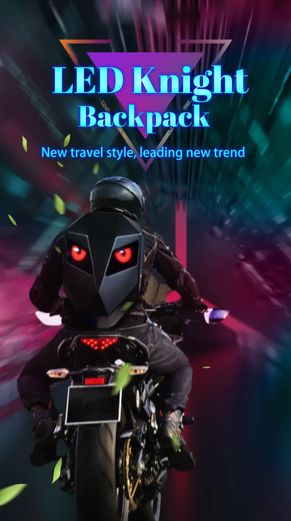 Thumbnail: Led Backpack Screen App  Signal Rear