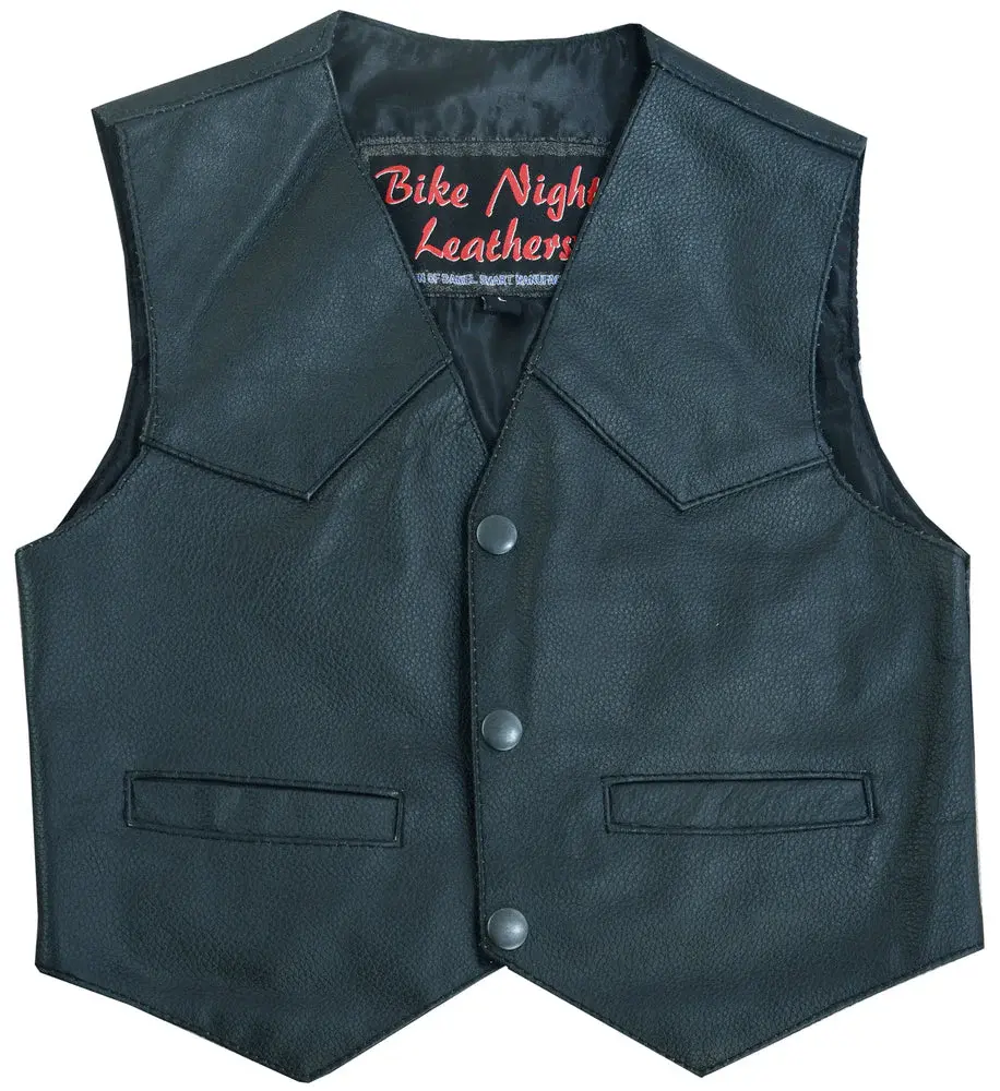 medium Toddler Traditional Style Plain Side Vest