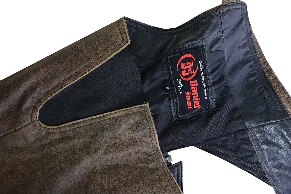 Thumbnail: 4XL Women's Motorcycle Leather Chaps