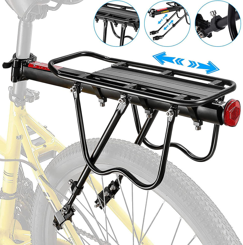 Thumbnail: Rear Bike Rack Cargo Rack 110 LB Carrier