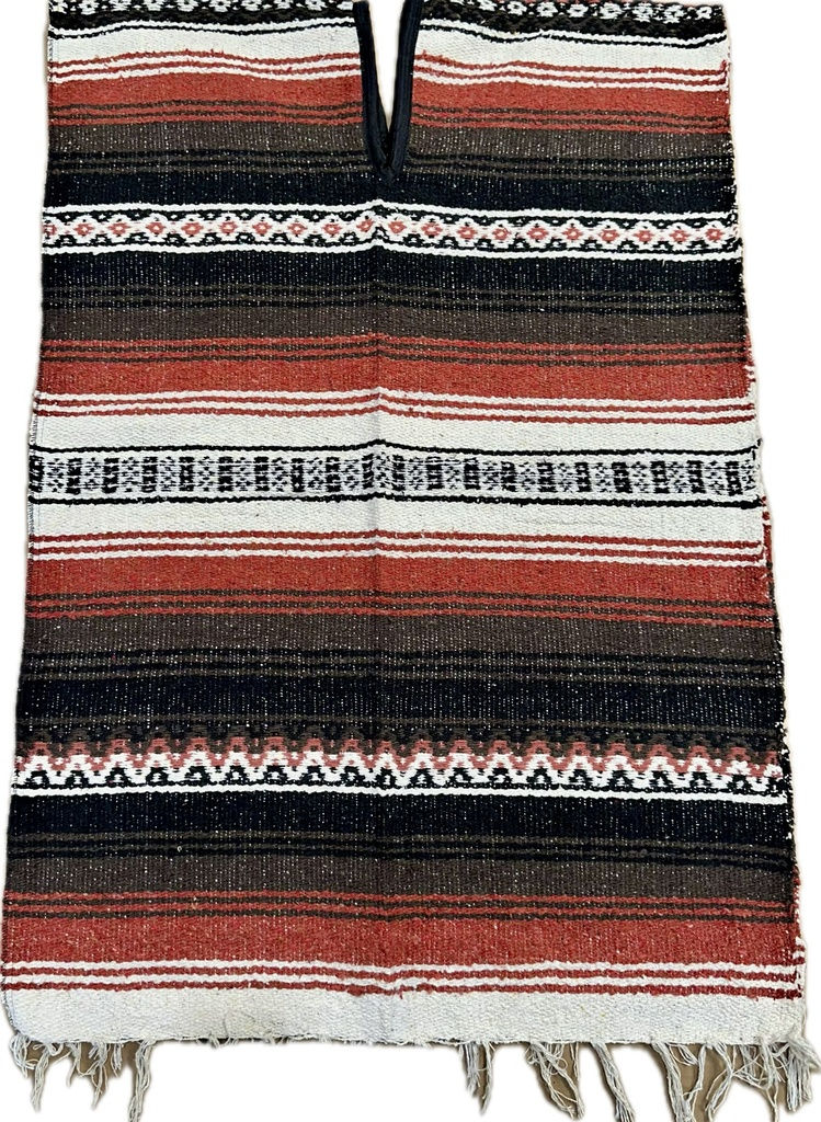 Thumbnail: Mexican Blanket Poncho - (SM611)