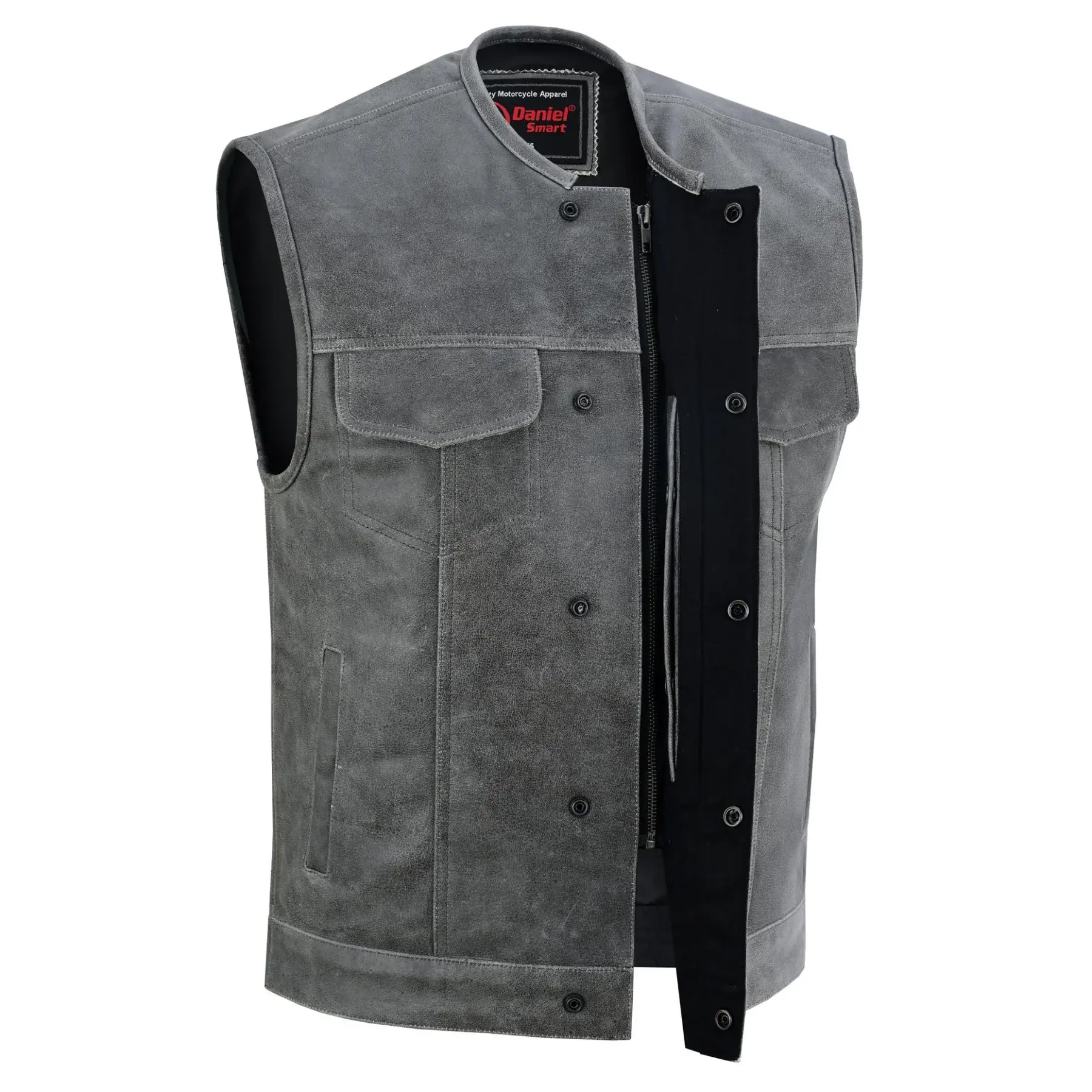 12 XL premium naked leather vest DS191V