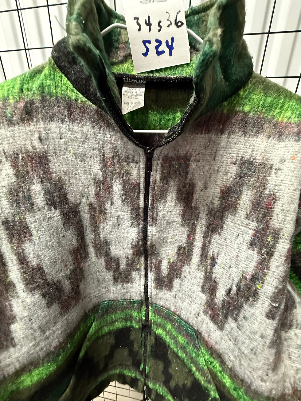 Brushed Indian Design Full-Zip Jacket Adult