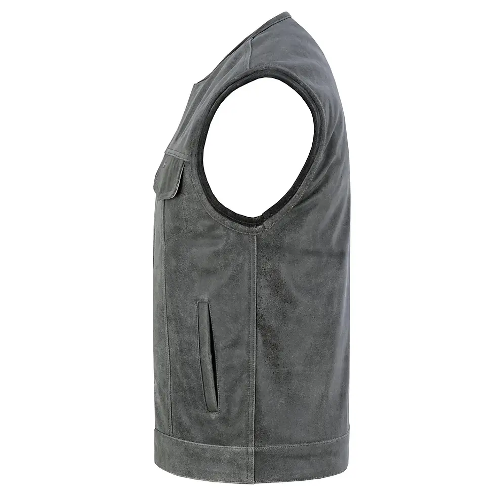 Thumbnail: 11XL Men's Motorcycle Leather Vest