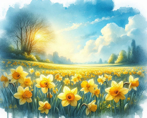 Spring Morning Sun Transparent Spring Morning Glass Worktop Saver | Pearl Glass