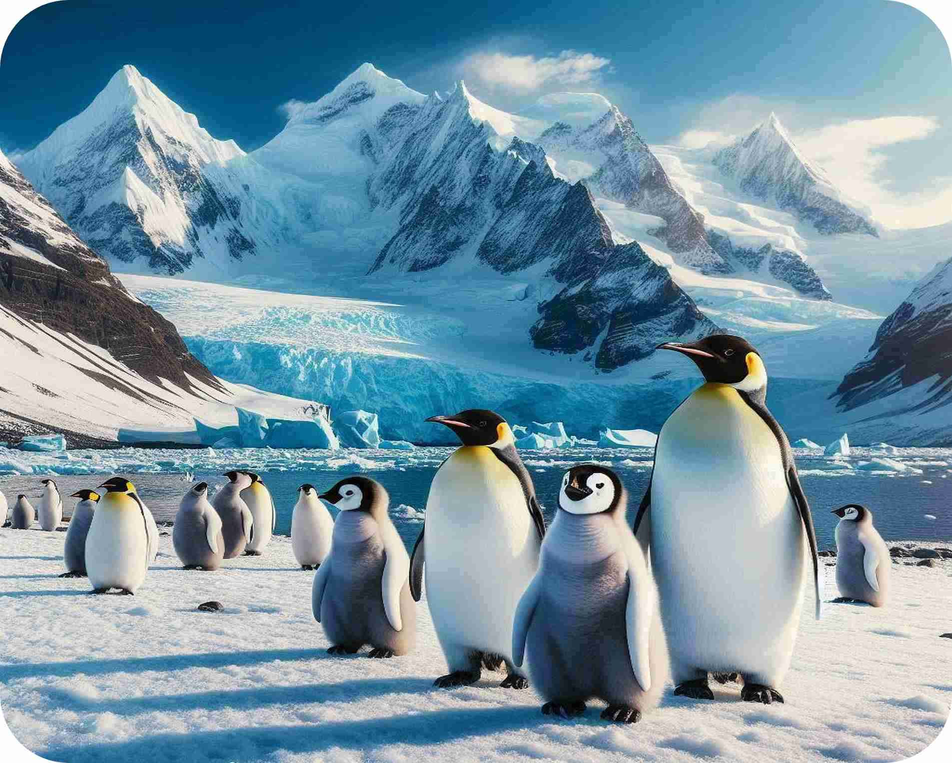 Emperor Penguins  Glass Worktop Saver