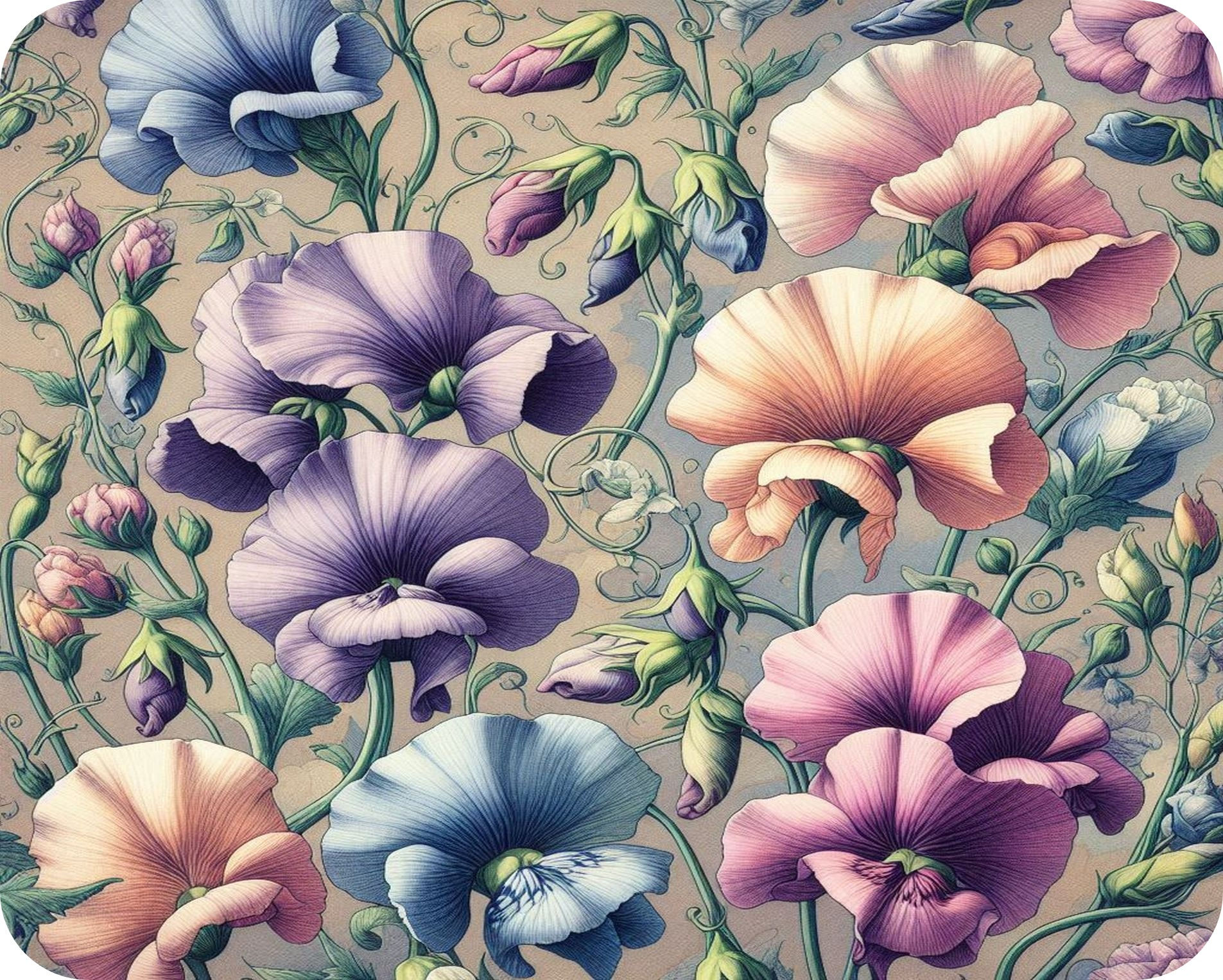 Sweet Pea Glass Worktop Saver