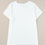 Thumbnail: White Round Neck Rolled Sleeve Plus Size T-shirt