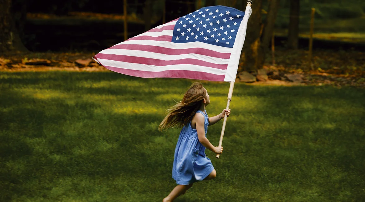 Girl Running with Flag.webp