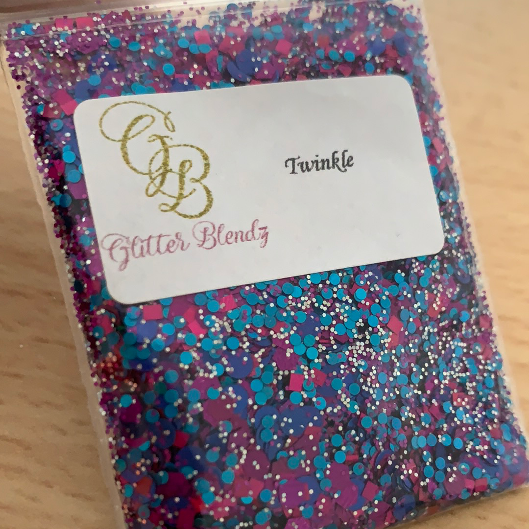 Offres groupées Glitter Blendz violet (lot de 5 paillettes)