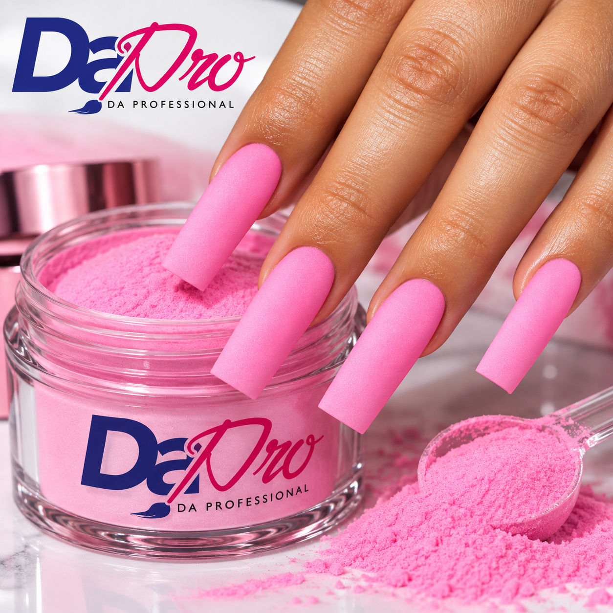 Dapro Dark pink acrylic powder (Formerly Intense pink)