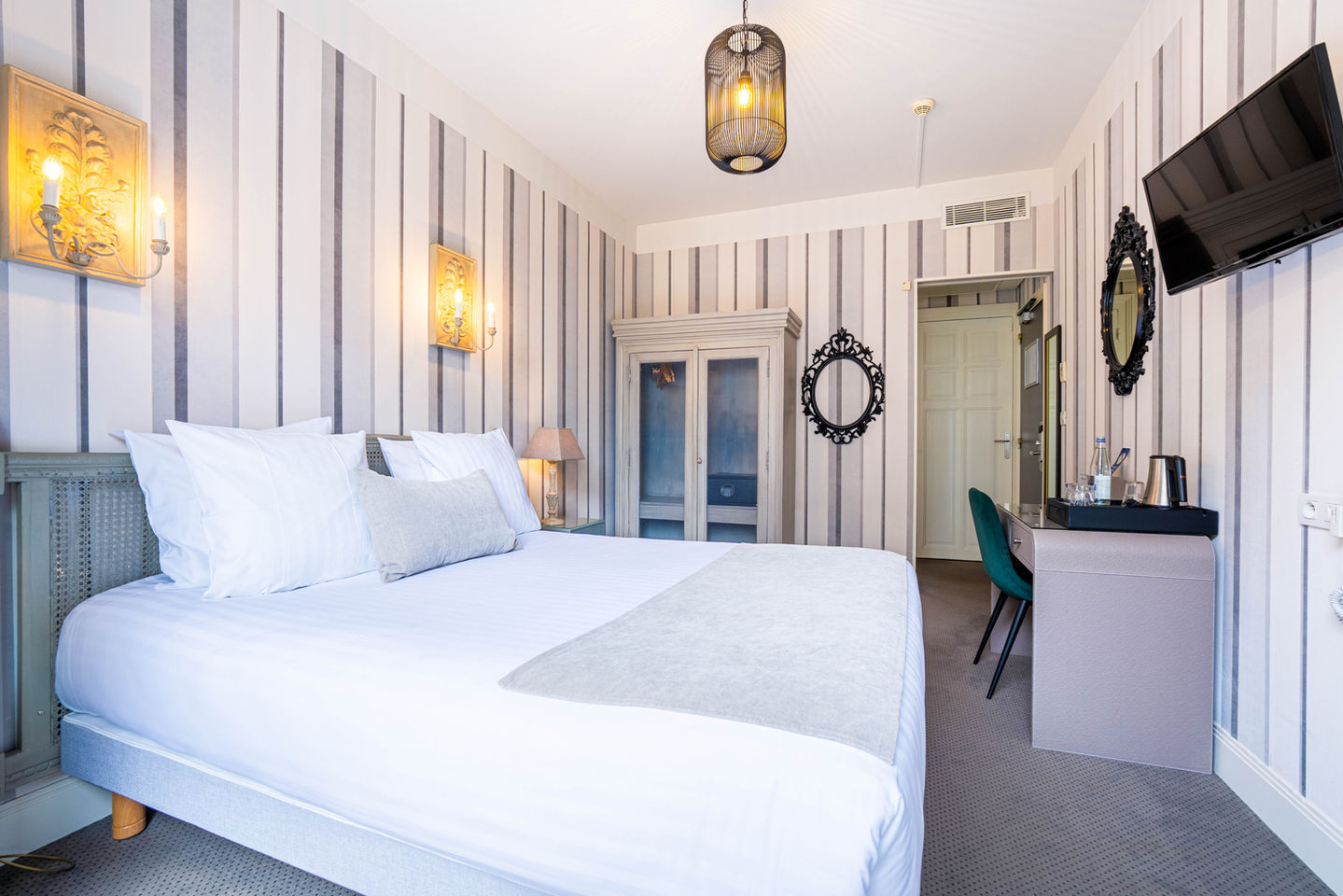 Chambre Supérieure avec lit double et ambiance cosy – Hôtel Brittany La Baule
