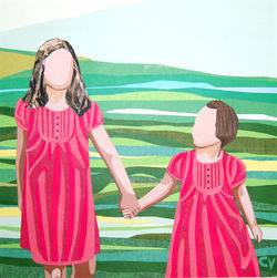 Sisters (Holding Hands)