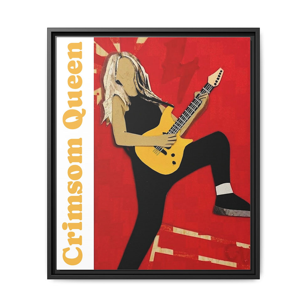 Thumbnail: Matte Canvas, Framed (Multi-color)