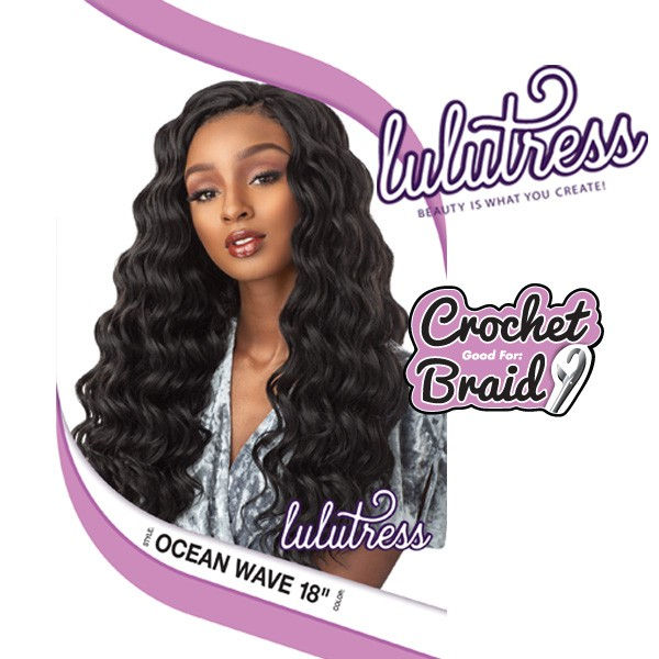 Thumbnail: SENSATIONNEL LULUTRESS CROCHET BRAID OCEAN WAVE 18 INCH