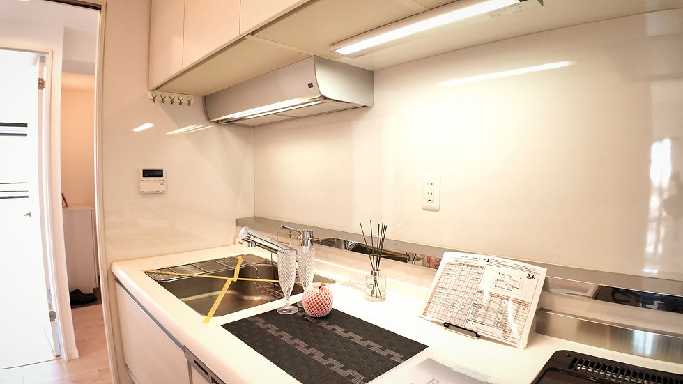 食洗器も導入されたキッチン the kitchen