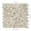 Thumbnail: Stonella Penny Round 11.3 in. x 12.2 in. x 6 mm Mesh Mounted Tile (1 sq ft per)
