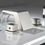 Thumbnail: Waterfall 8 in. Widespread 2-Handle Bathroom Faucet in Brushed Nickel