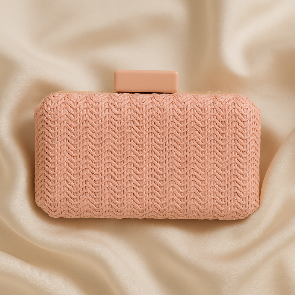 Miniatura: Clutch Palha Cor Goiaba