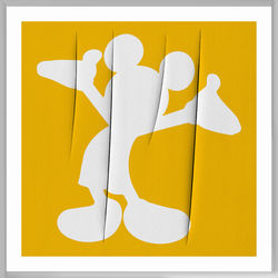 TOPOLINO GIALLO (omaggio a Lucio Fontana)