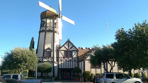 Pea Soup Andersen's windmill building in Santa Nella, California