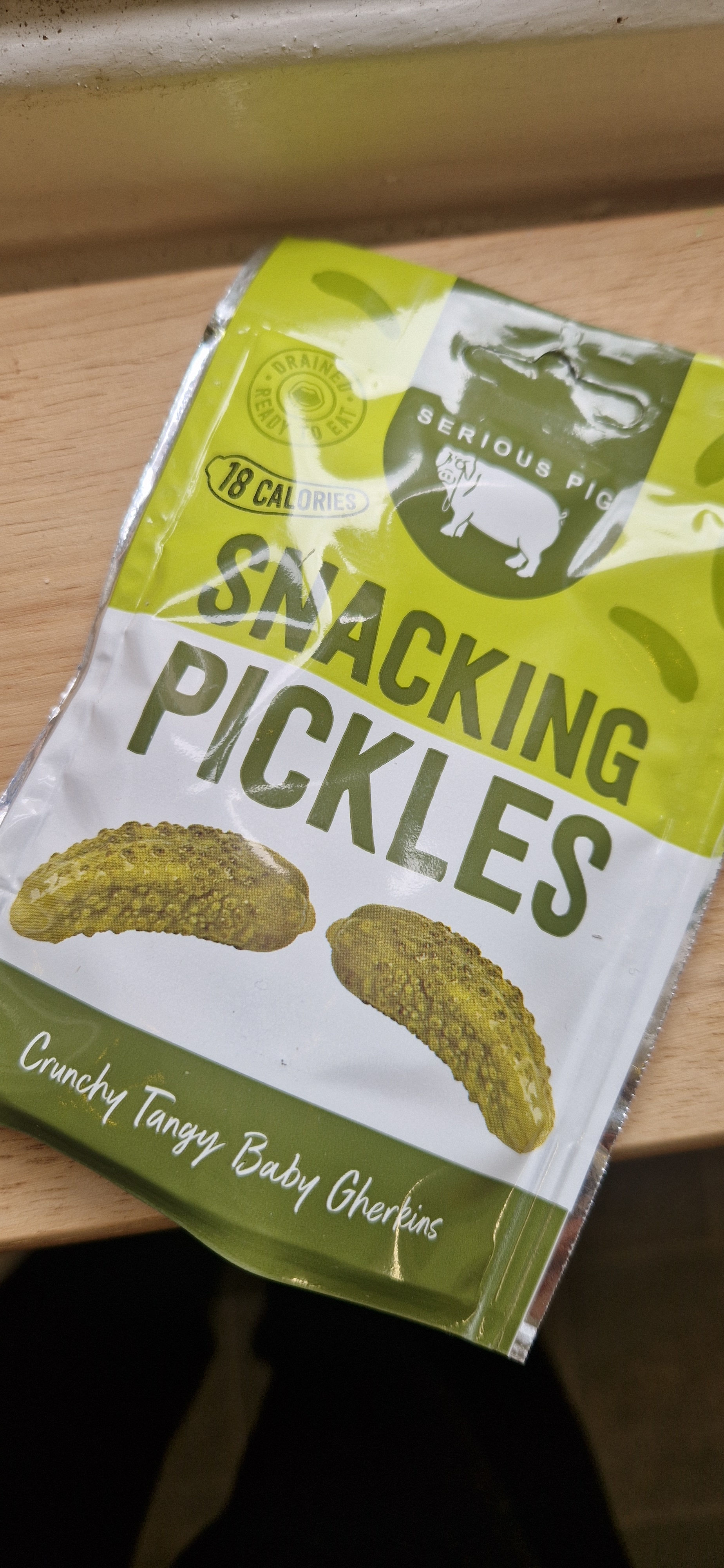 Serious Pig Snacking Pickles