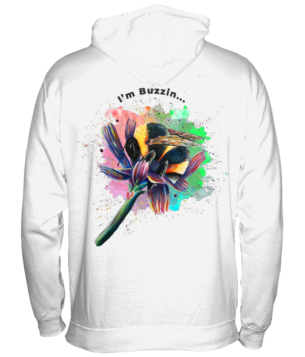 Kids I'm Buzzin... - White Hoodie