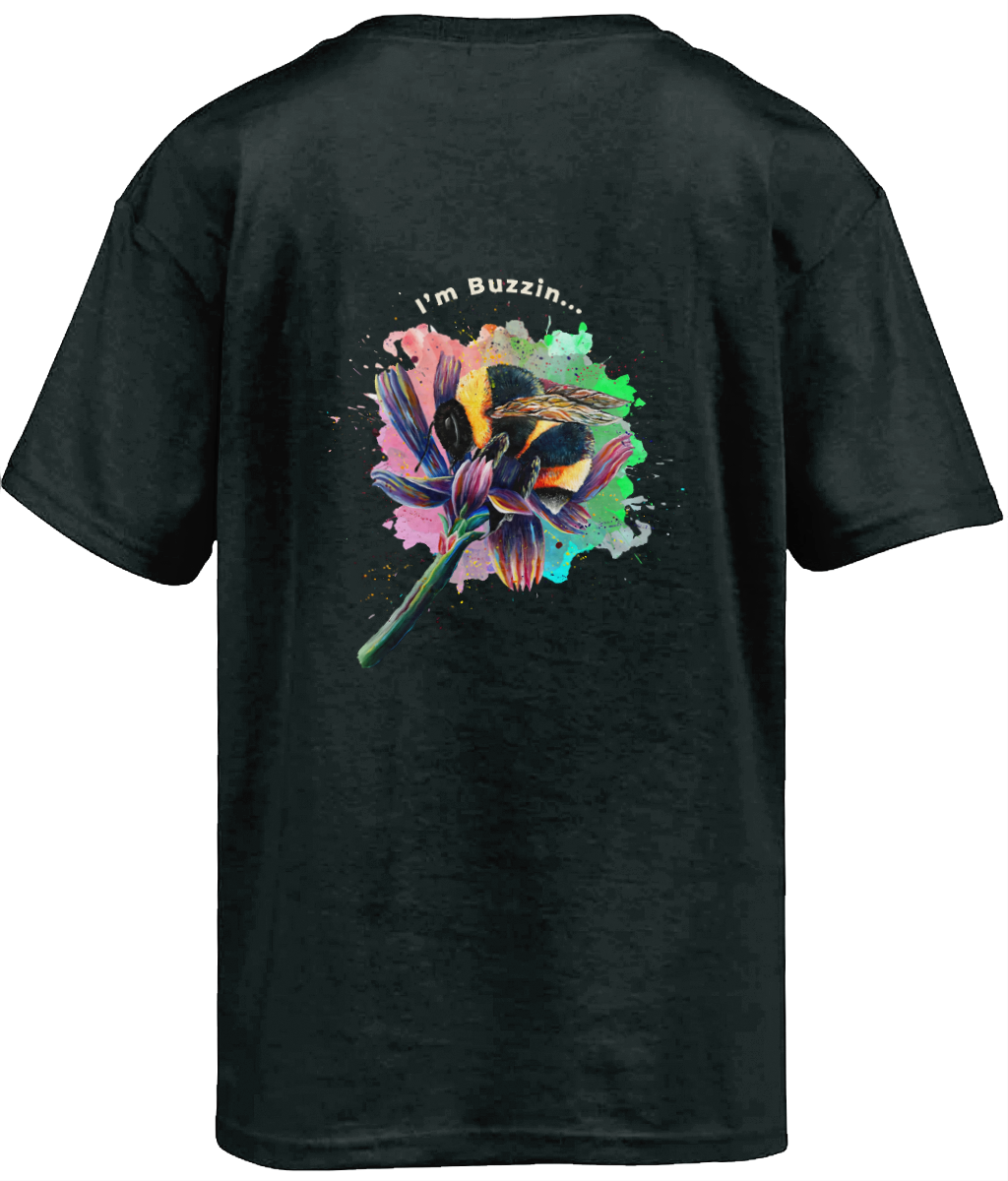 Kids I'm Buzzin... - Black Tee