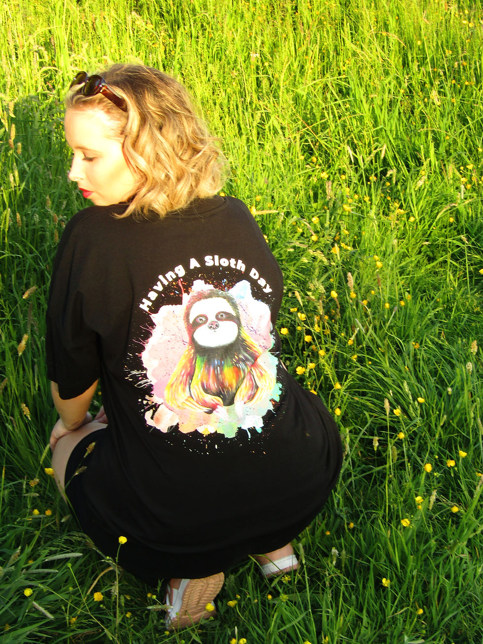 Thumbnail: Unisex - Having A Sloth Day - T-Shirts