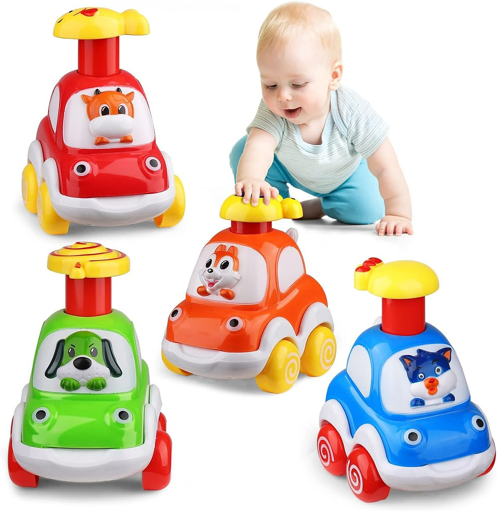 Thumbnail: Animal car baby toys for 1 to 2 year old boys