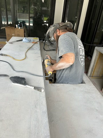 Custom Build Outdoor Kitchen Island