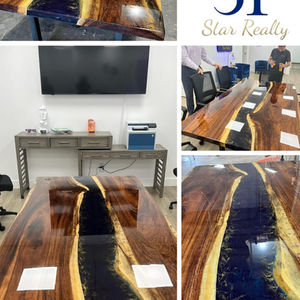 Custom Epoxy River Conference Table for JF Star Realty