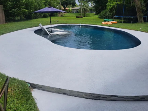 Concrete Texture Overlay Pool Deck Patios