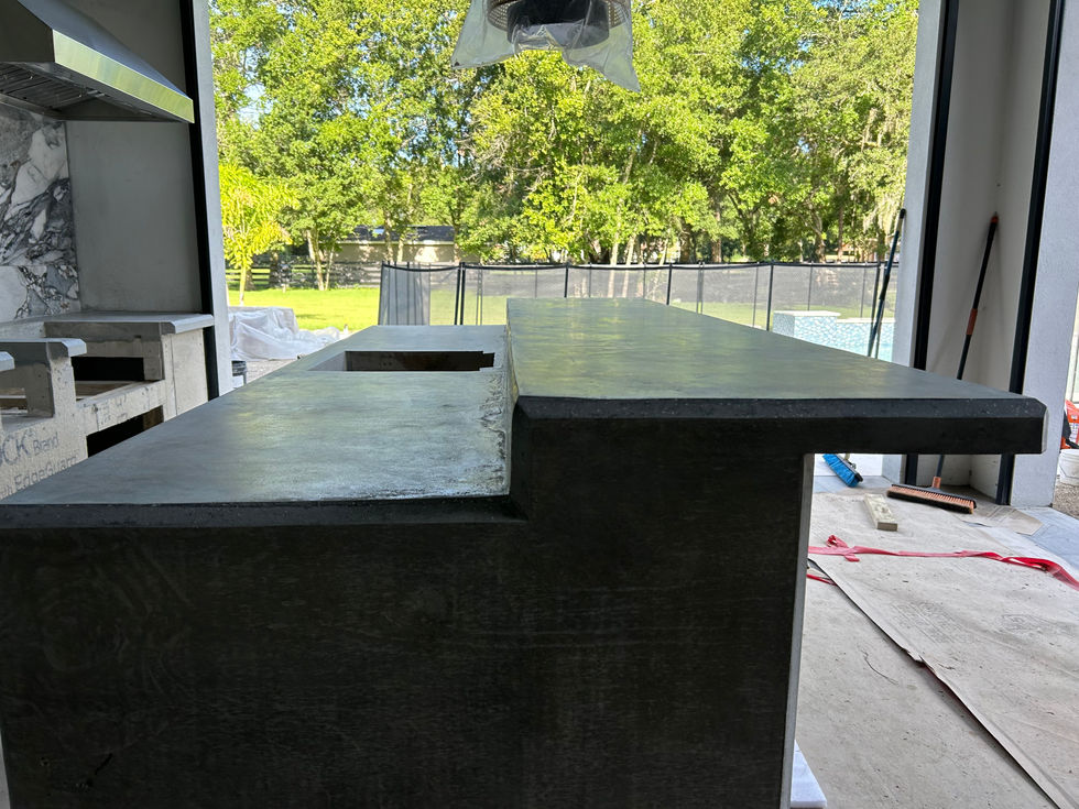 Custom Build Outdoor Kitchen Island