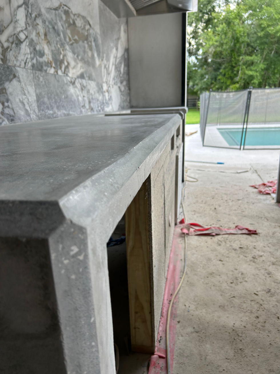 Custom Build Outdoor Kitchen Island