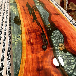 Live Edge & Riverbed Epoxy Bar Top