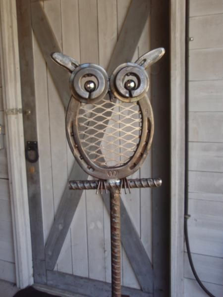 Metal Yard Owl Class $60