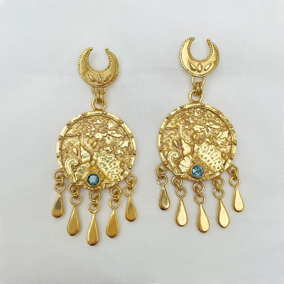 Ocean Medallion Tassel Chandeliers