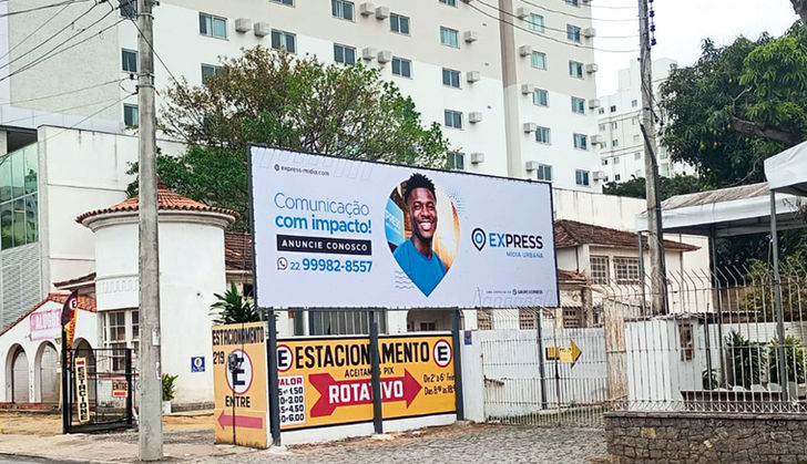 Mídia Urbana com Outdoor 9x3 metros na Rua Conselheiro Otaviano, Estacionamento da Asflucan - Após a Beira Valão, próximo ao Hotel Soho