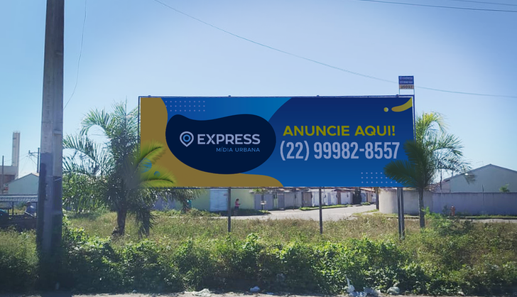 Mídia Urbana com Outdoors 9x3 metros na Região de Campos, Rodovia RJ-216 em Goytacazes, em
frente ao ponto do carmo.