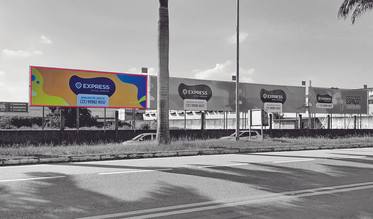 Pontos na lateral direita do Shopping Boulevard, em frente a BR 101.